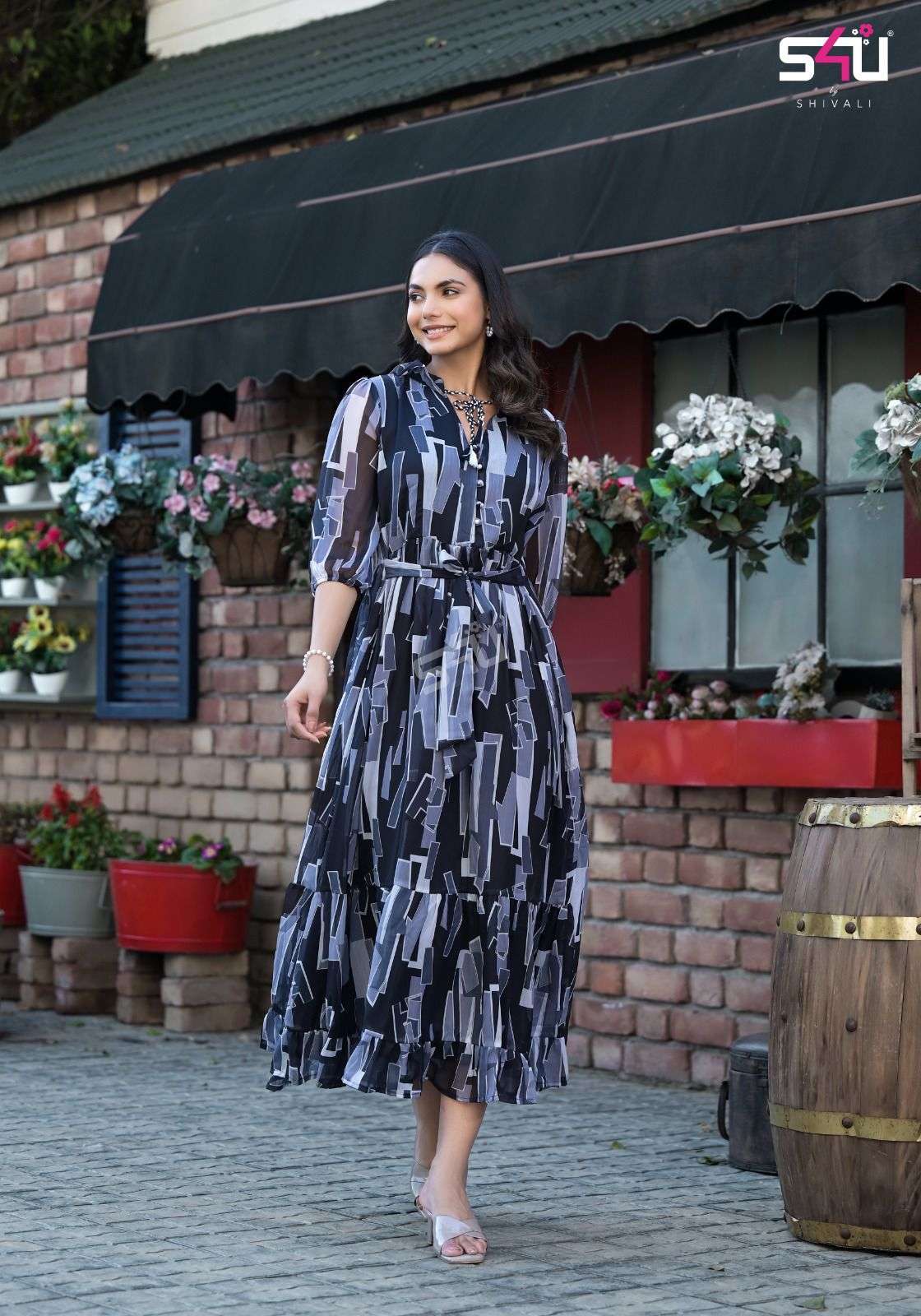 S4u shivali Hello Spring chiffon with fancy look western collection at ...