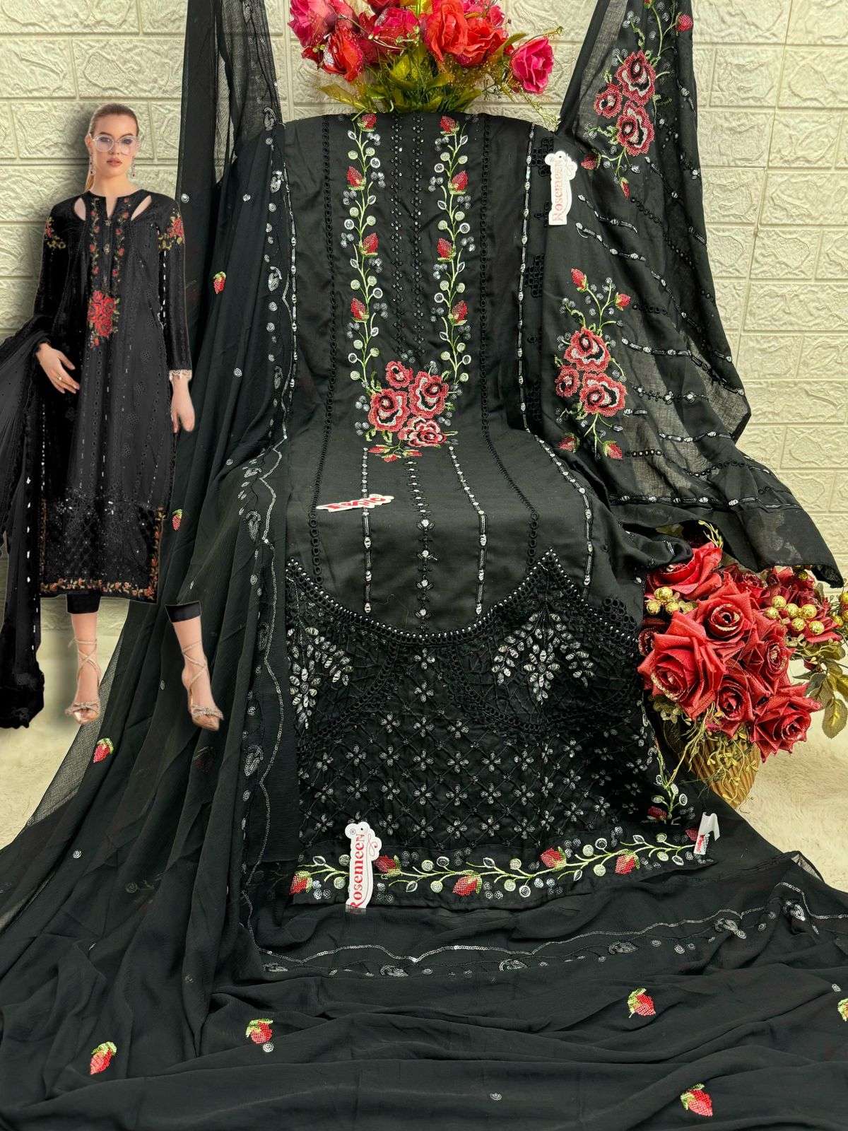 FEPIC ROSEMEEN C 1809 COTTON WITH EMBROIDERY PAKISTANI SUMMER SPECIAL ...