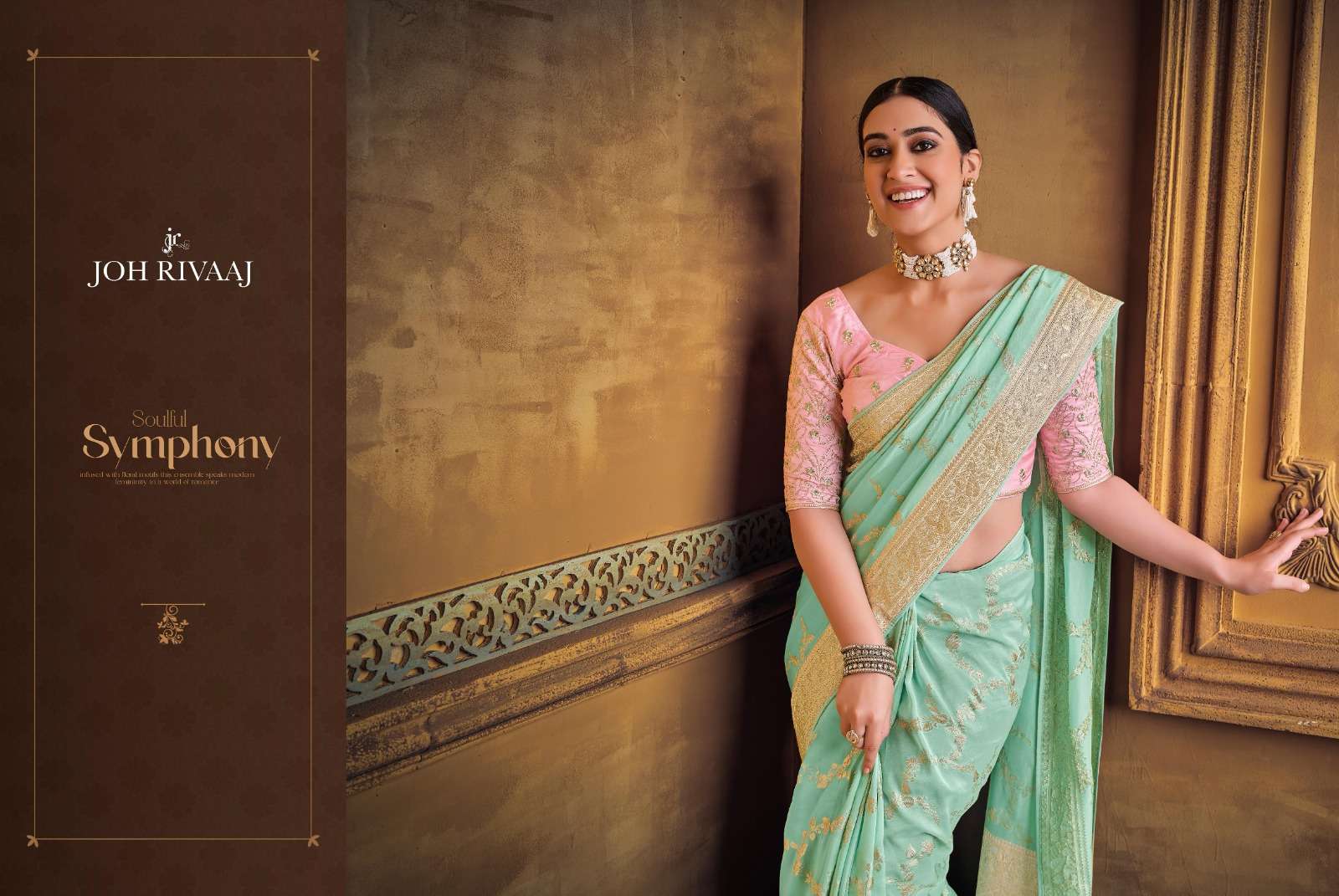 JOH RIVAAJ JAYDEN ORGANZA WITH FANCY PARTY WEAR SAREE COLLECTION AT ...