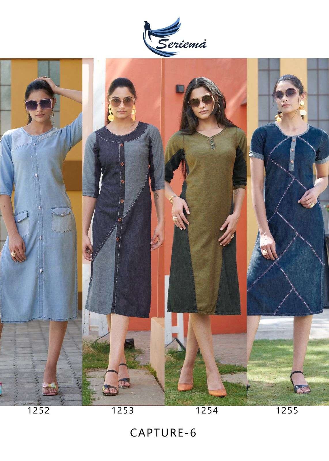SERIEMA KUMB CAPTURE VOL 6 COTTON WITH FNACY LOOK KURTI COLLECITON AT ...