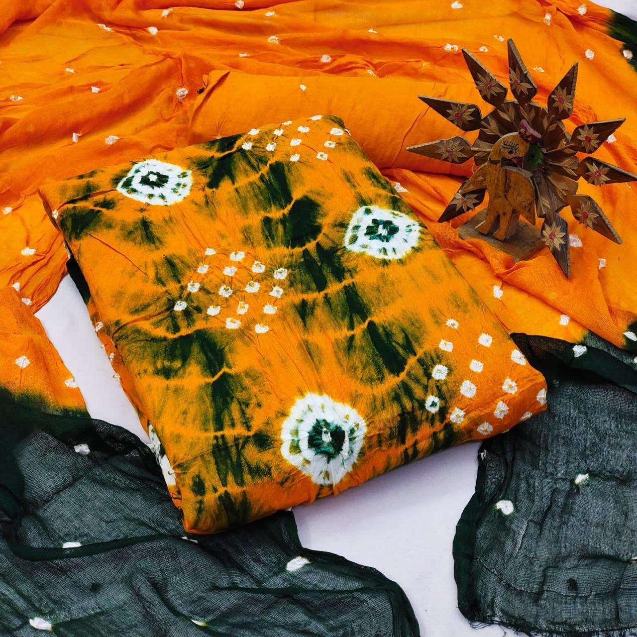 SUMMER SPECIAL COTTON WITH BANDHANI PRINTED REGULAR WEAR SUITS ...