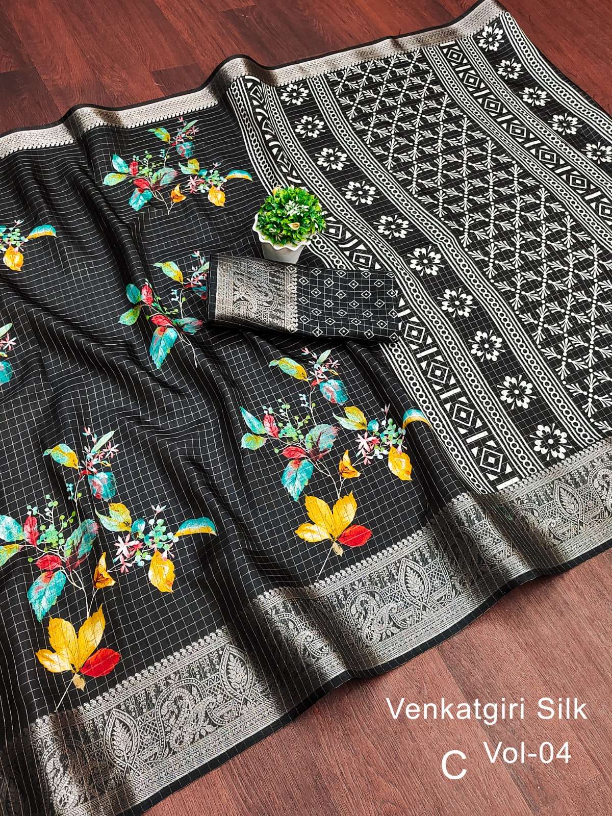 MUKUNDA VOL 11 HANDLOOM SILK FLOWER PRINTED SAREE COLLECTION