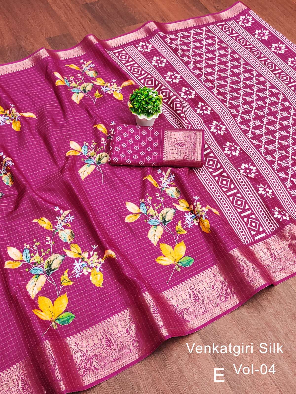 MUKUNDA VOL 11 HANDLOOM SILK FLOWER PRINTED SAREE COLLECTION