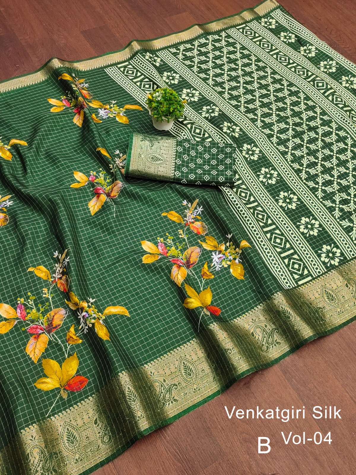 MUKUNDA VOL 11 HANDLOOM SILK FLOWER PRINTED SAREE COLLECTION