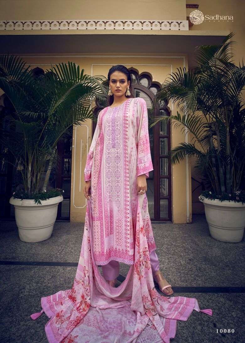 SADHANA FASHION RYSSA MUSLIN SILK WITH FANCY LOOK SUITS