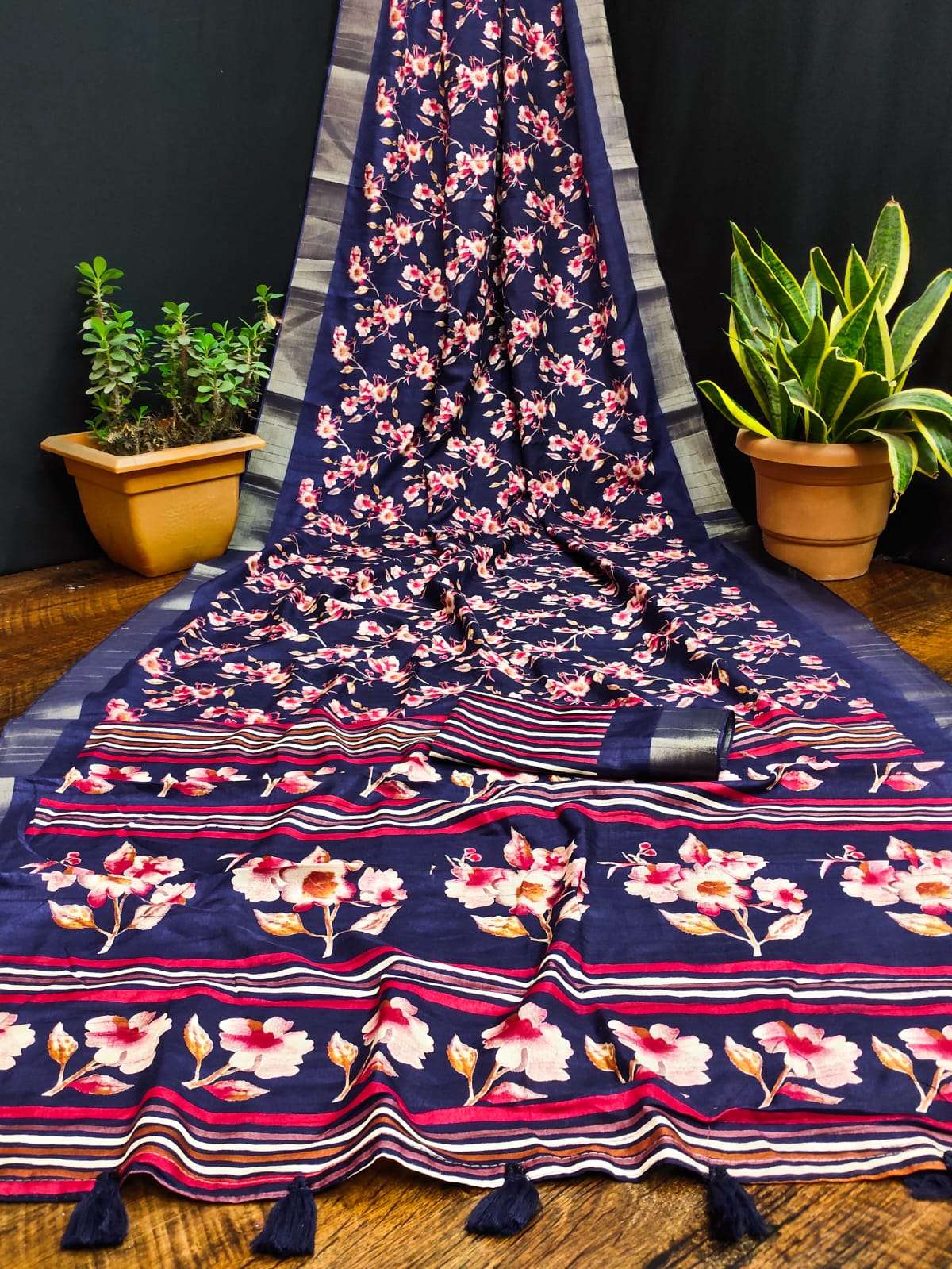 FESTIVAL SPECIAL HANDLOOM SILK WITH PRINTED SAREE COLLECTION AT BEST RATE