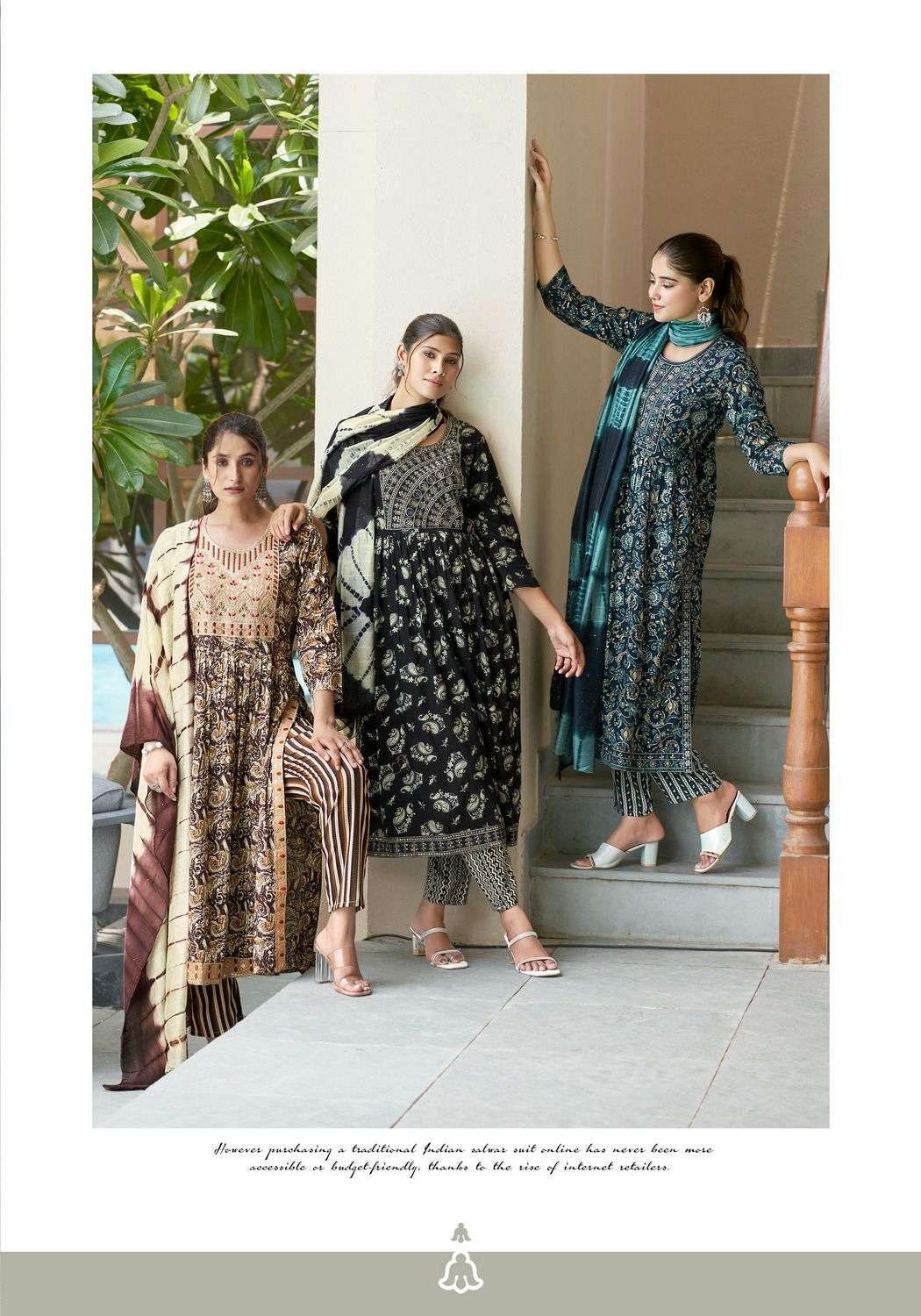 Mystic Simran vol 3 Rayon with fancy look readymade Suits Supplier in Surat