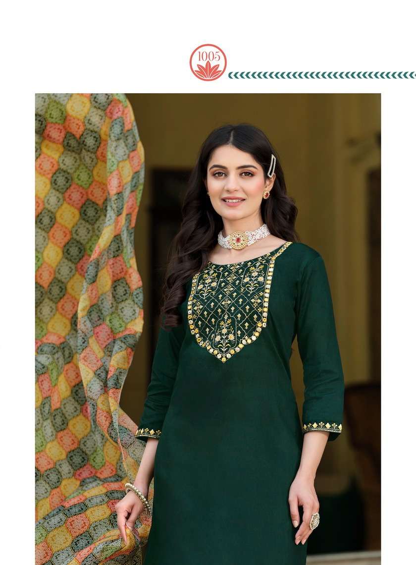 PASSION TREE MALHAR VOL 1 ROMAN SILK WITH FANCY LOOK READYMADE SUITS ...