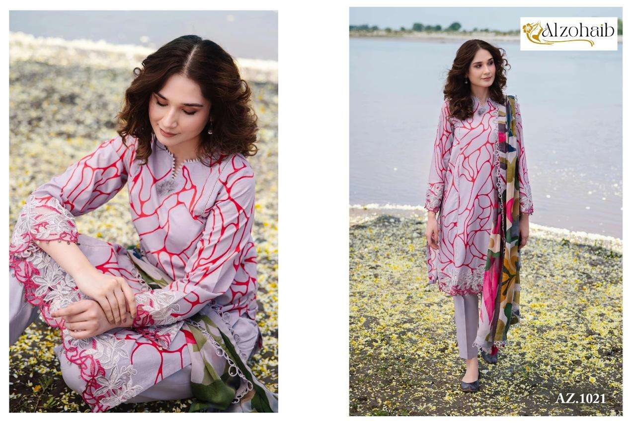 AL ZOHAIB M. BASIC COTTON PRINTED PAKISTANI SUITS SUPPLIER IN SURAT