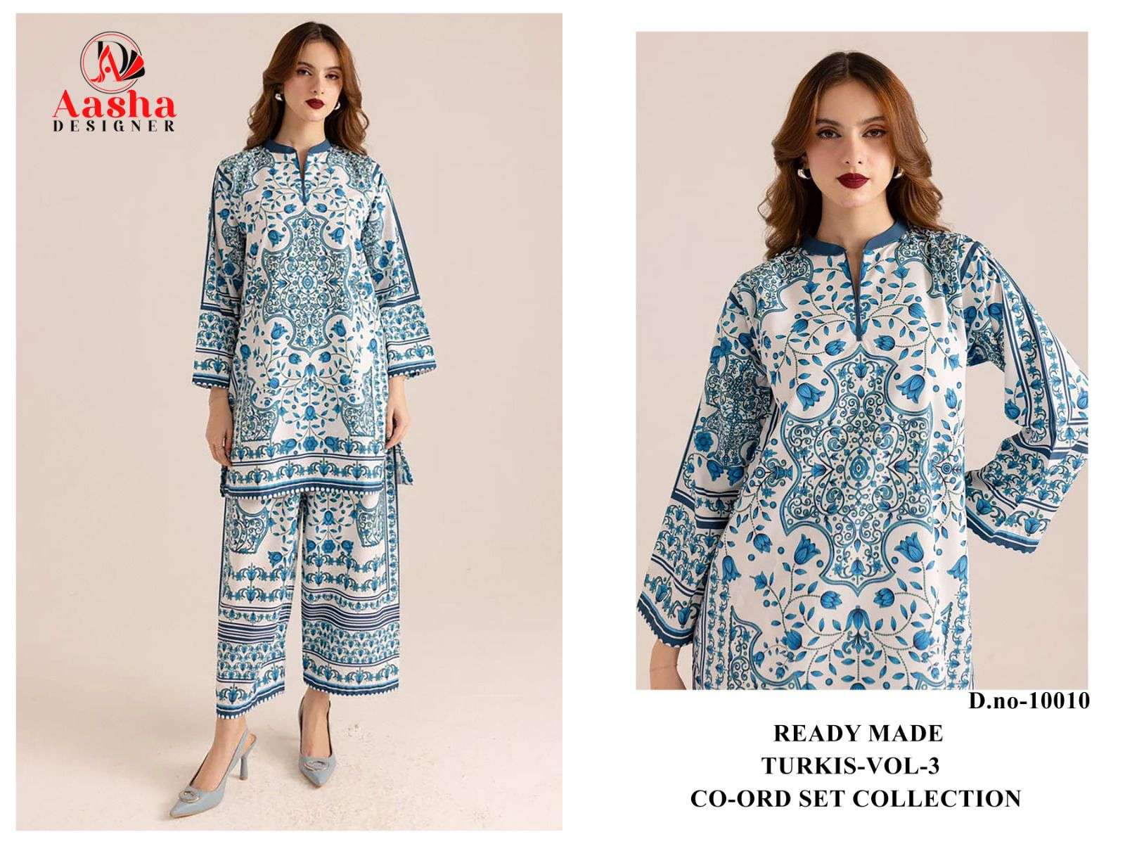AASHA DESIGNER TURKISH VOL 3 SATIN PRINT TURKISH CORD SET FOR GIRL WEAR ...
